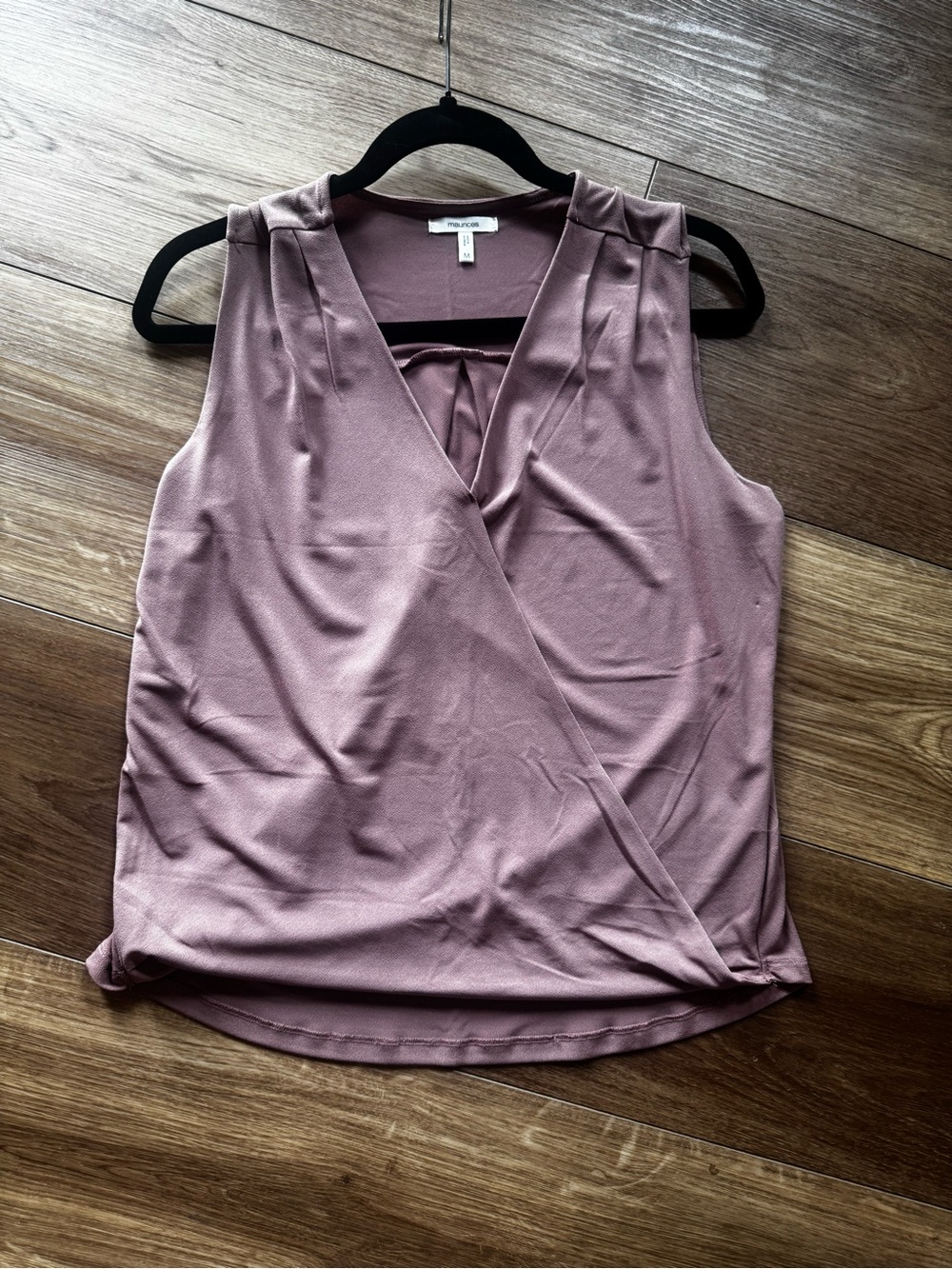 Maurices Mauve Wrap-Style Sleeveless Camisole